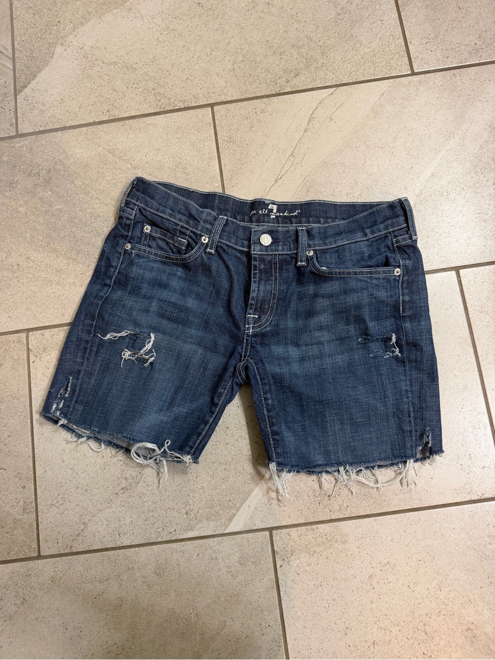 7 For All Mankind CUTOFF SHORTS from LOWRISE BOOTCUT